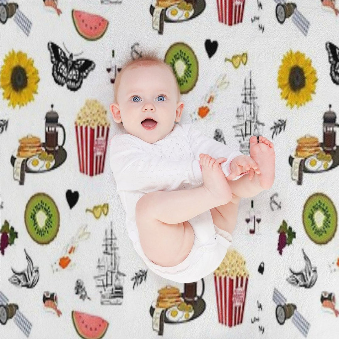 Harry Styles Song Illustration Collage Durable Throw Blanket