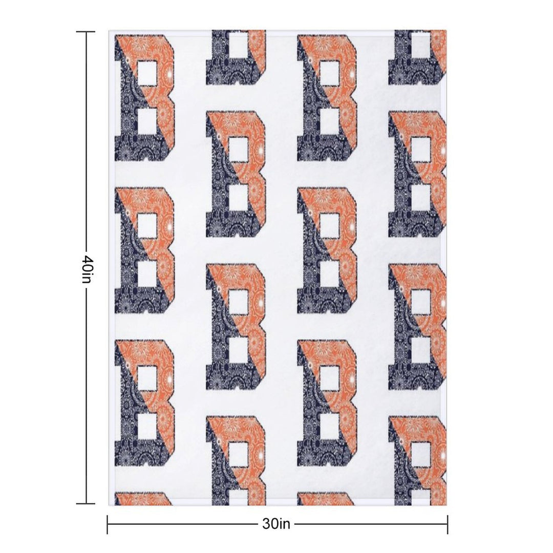 Bucknell B - Full Pattern Quick-dry Throw Blanket