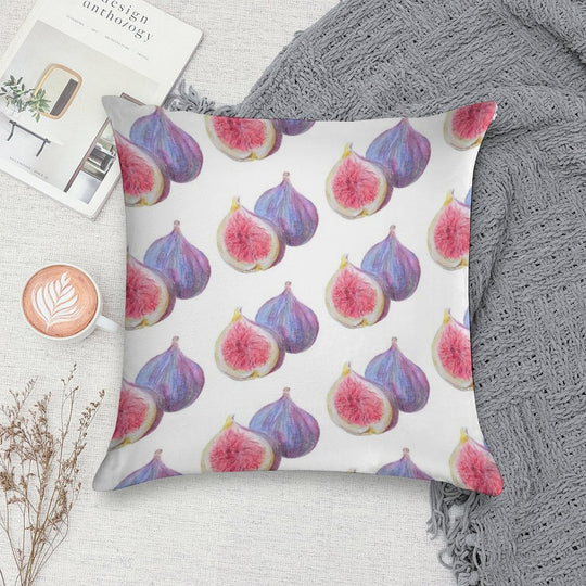 Fig Pencil Drawing Soft Durable Construction Throw Pillow