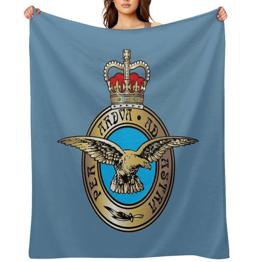 Royal Air Force Badge Quick-dry Throw Blanket