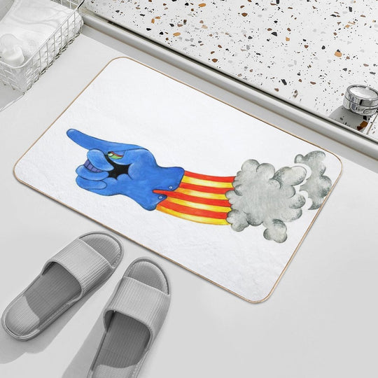 Yellow Submarine Glove  Easy To Clean Bath Mat