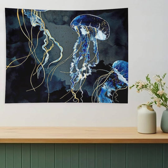 Metallic Ocean III Tapestry