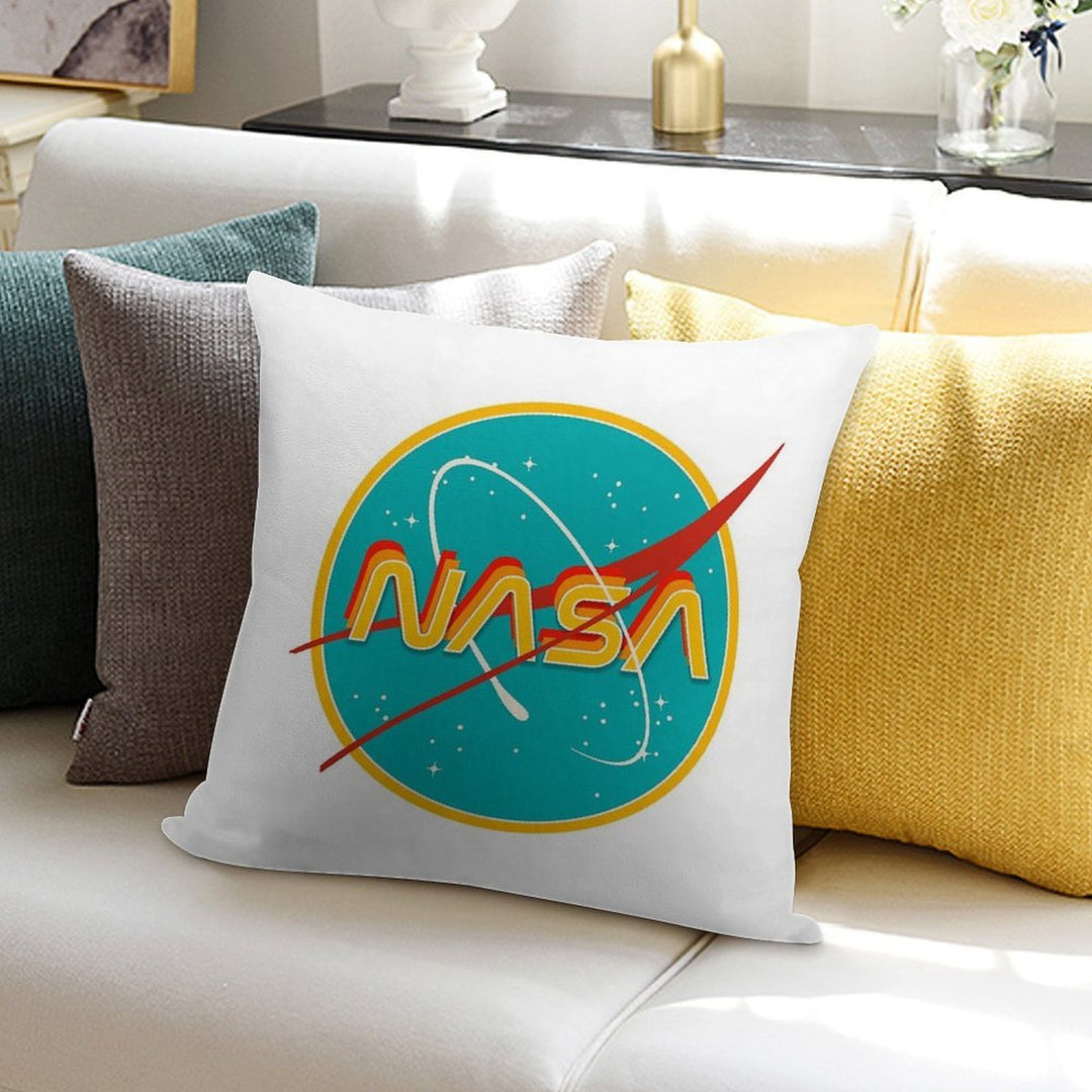 NASA RETRO Soft Home Decor Throw Pillow