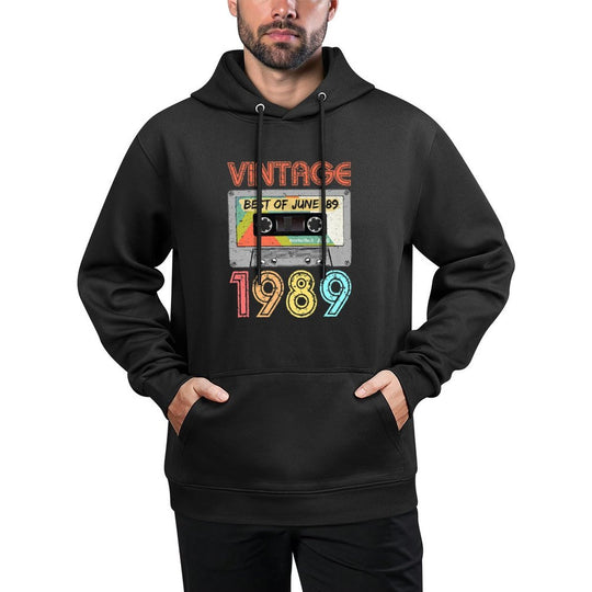 June 1989 30th Birthday  Mens Womens Vintage 1989 Premium Machine Washable Hoodie