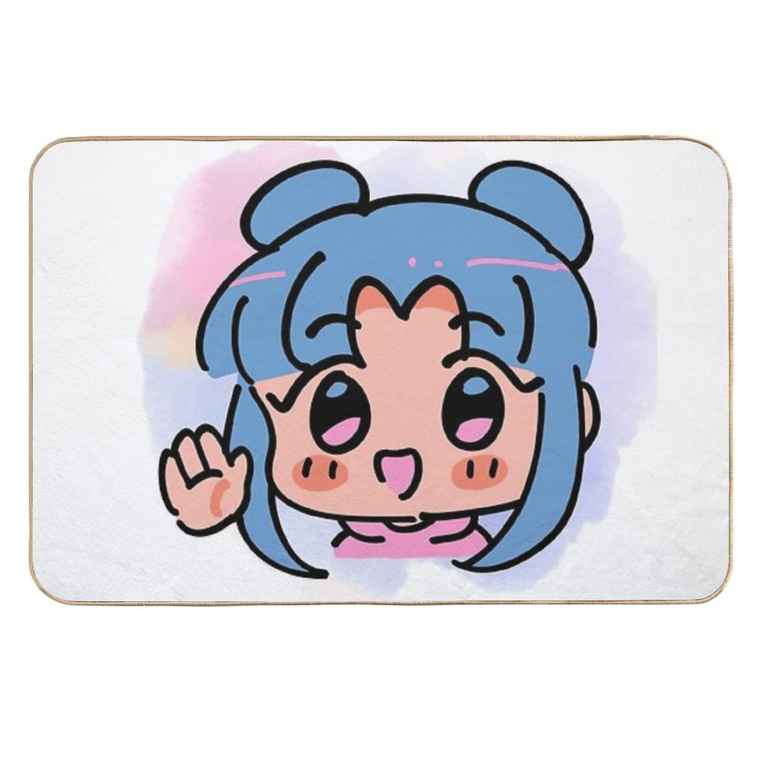 Anime Girl Blue  Non-Slip Bath Mat