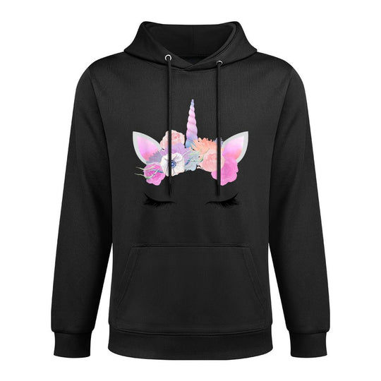 Pink Unicorn Halloween Costume Face Unicorn Birthday Party Layering Staple Hoodie