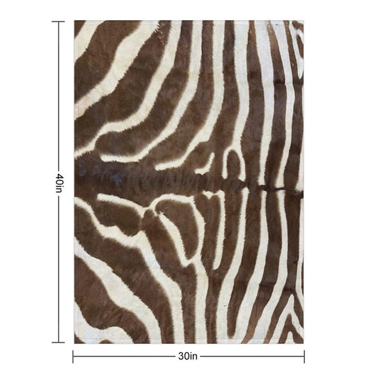 Furry Zebra Butt Photo Durable Throw Blanket