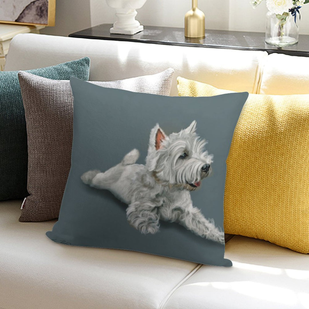 West Highland Terrier Westie Soft Gift Ready Throw Pillow