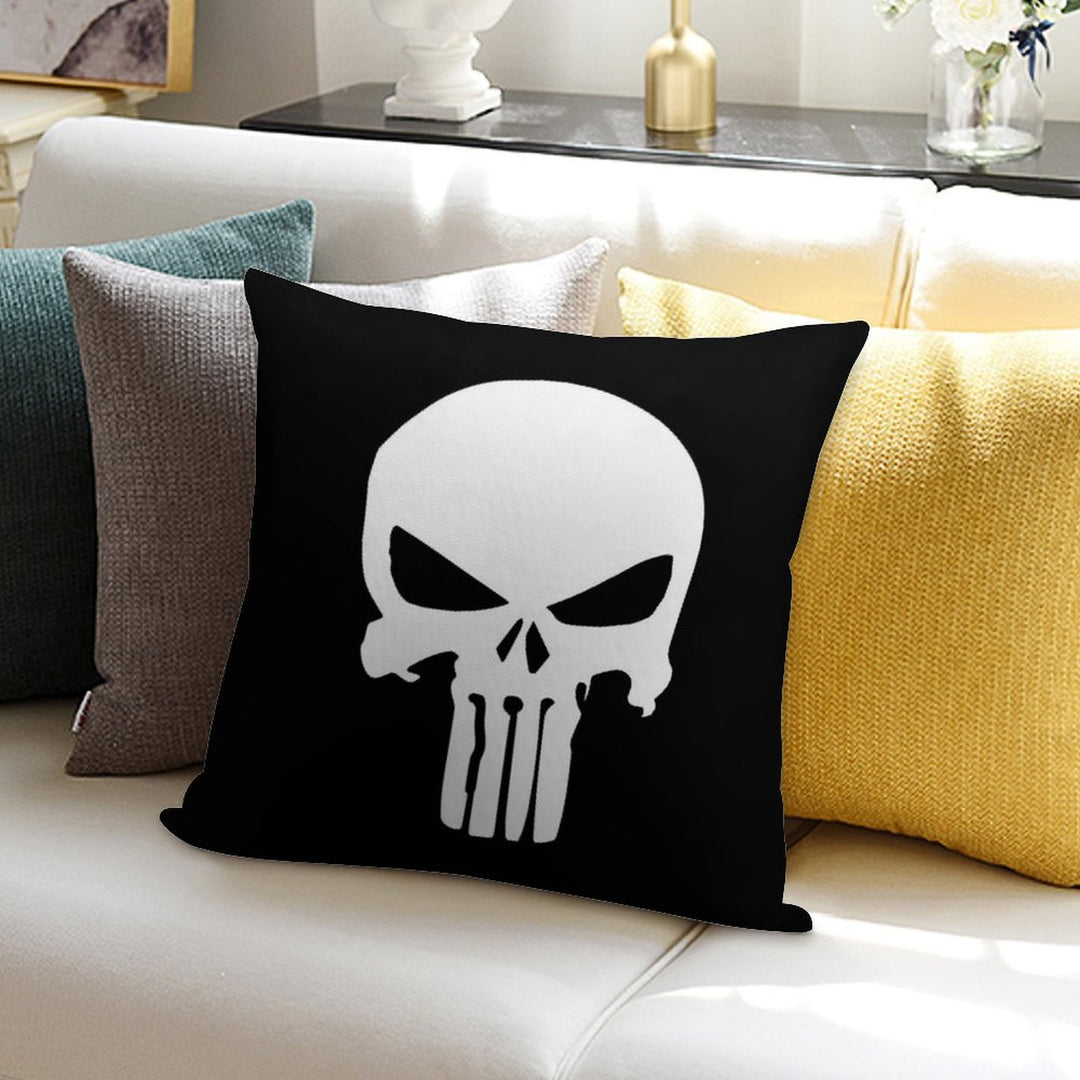 Punisher Skull Inspired Soft Warmth Comfort Throw Pillow