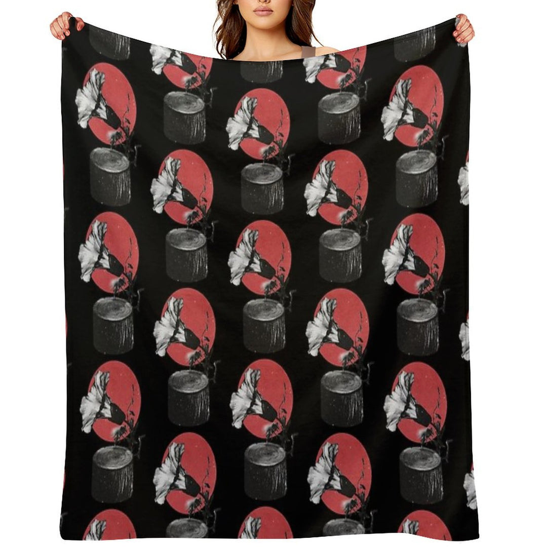 Gramophone Lightweight Throw Blanket
