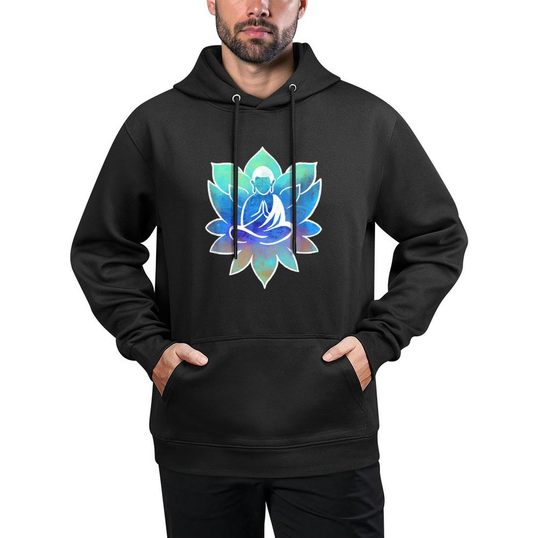 Lotus Flower Abstract Buddha Prayer Unisex Design Hoodie