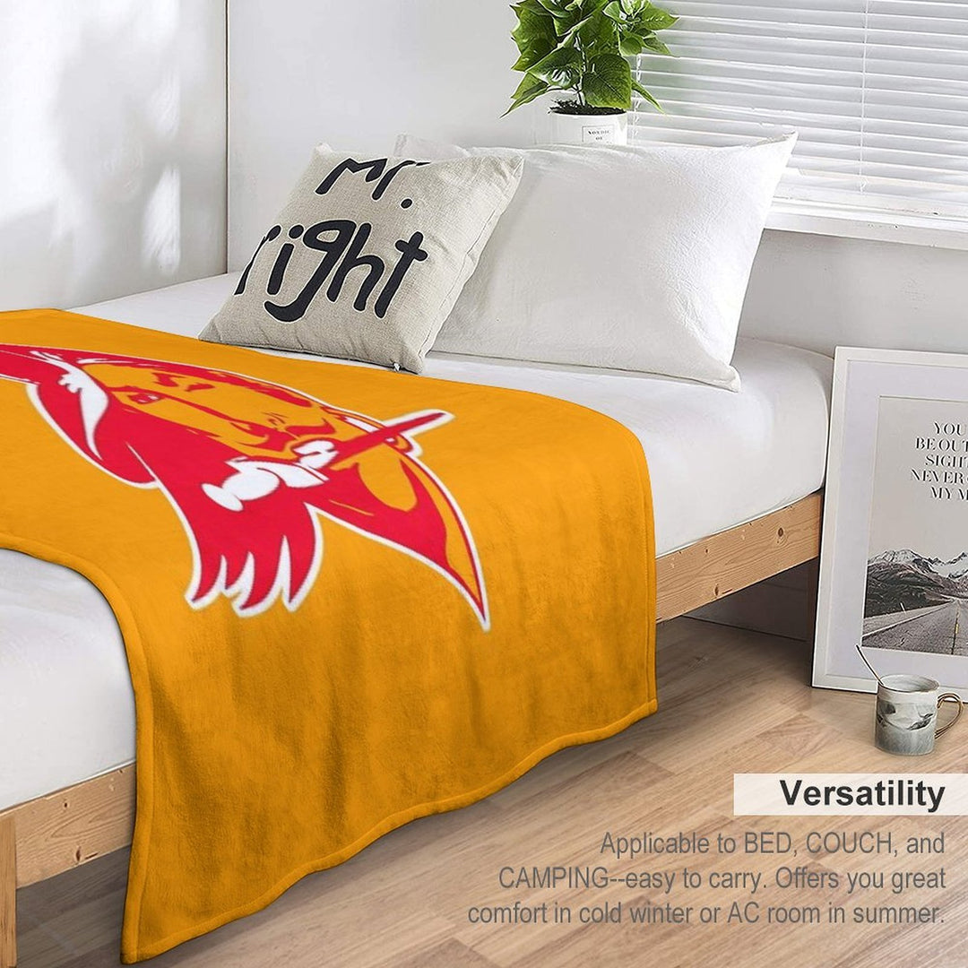 BuccaneersCity Red Machine-washable Throw Blanket