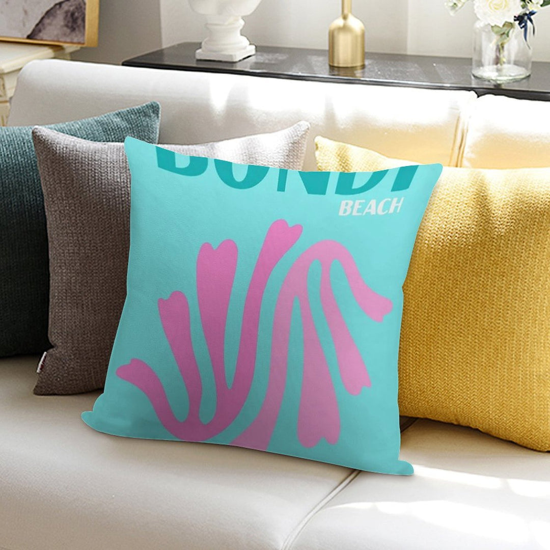 Bondi Beach Australia Asouline Print Soft Hidden Zipper Throw Pillow