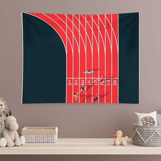 Finish Line Sprint Tapestry