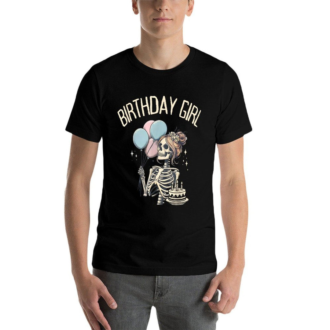Skeleton Funny Halloween Birthday Girl Skeleton  Affordable Price T-Shirt