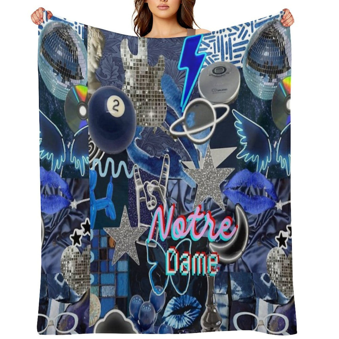 Notre Dame Indiana COLLAGE Easy Care Throw Blanket