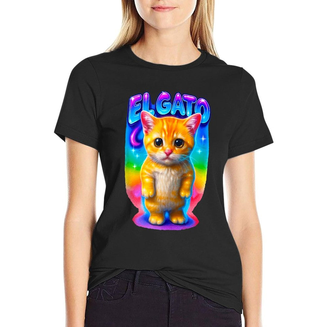 El Gato Meme Sad Crying Cat Munchkin Kitty Meme Trendy  Trendy Pattern T-Shirt