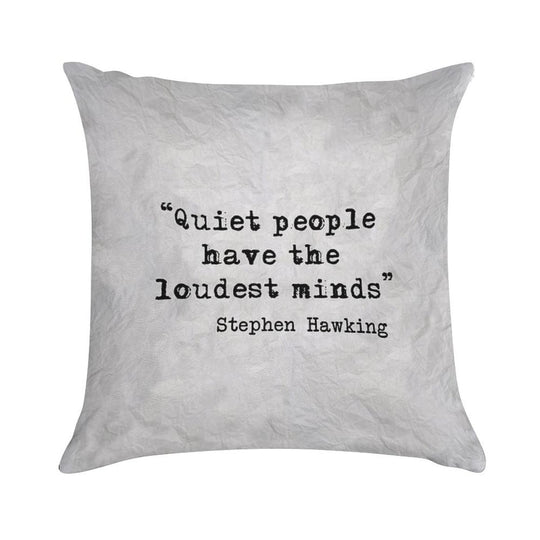 Quiet People Soft Warmth Comfort Throw Pillow