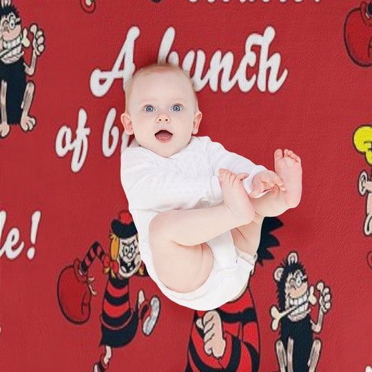 Dennis And Gnasher Essential T-shirt Easy Care Throw Blanket