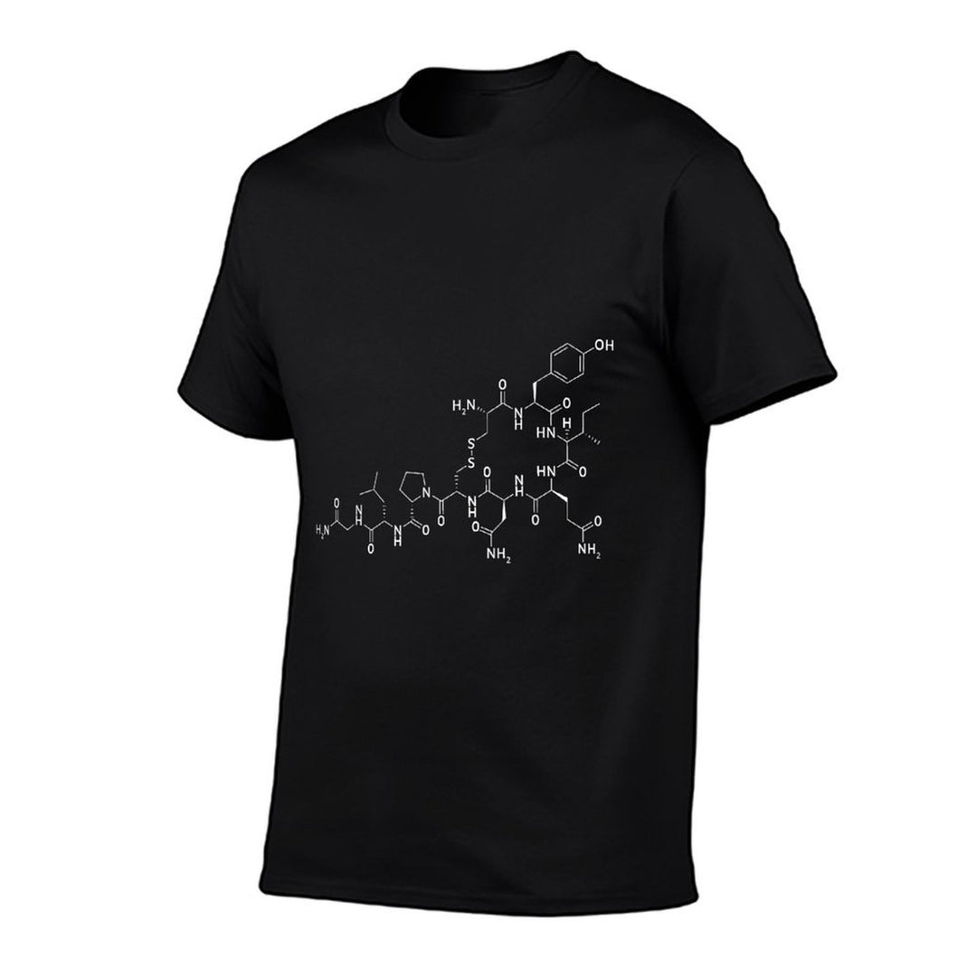 Structure of Oxytocin Chemical Molecule Chemistry Ts  Heathered Texture T-Shirt