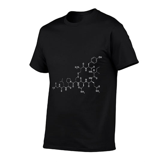 Structure of Oxytocin Chemical Molecule Chemistry Ts  Heathered Texture T-Shirt