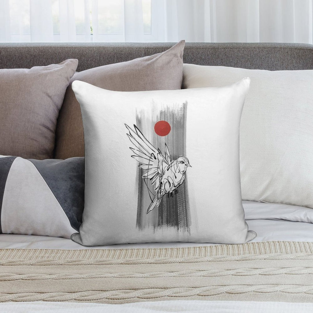 Flow of Life Red Edition Soft Reinforced Edging Throw Pillow
