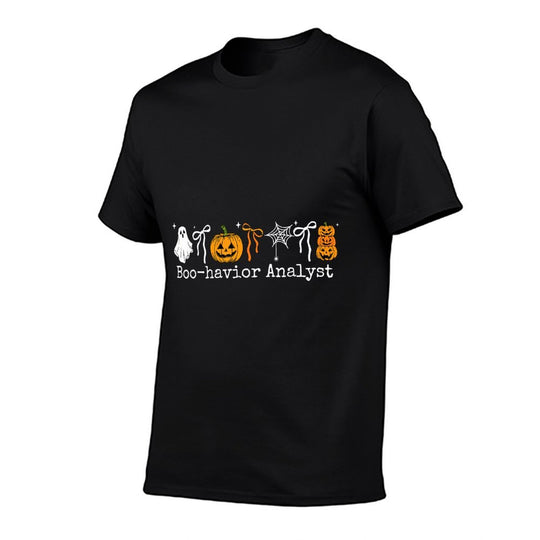 Boo-Havior Analyst Pumpkin Ghost ABA Therapist Halloween  Vintage-inspired T-Shirt