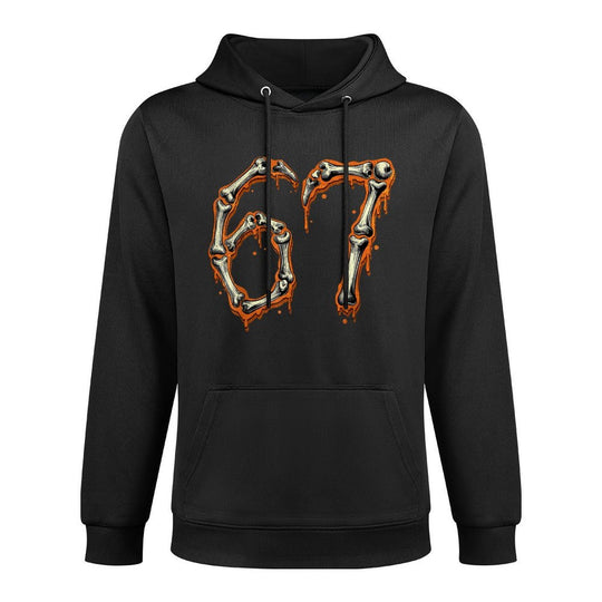 Funny Number 6 7 67 Meme Costume Matching Group Halloween Casual Wear Hoodie