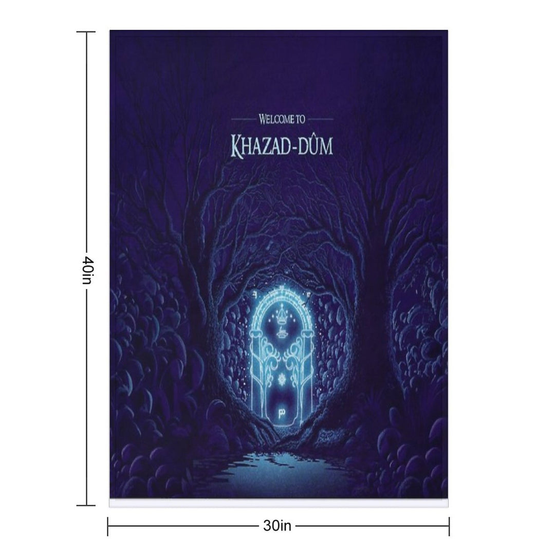 Wecome to Khazad-dum Sustainable Throw Blanket