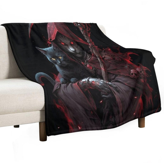 Grim Reaper Gift-ready Throw Blanket