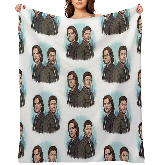 Supernatural - Brothers Sustainable Throw Blanket