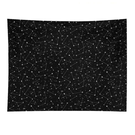 Constellations (Black) Tapestry