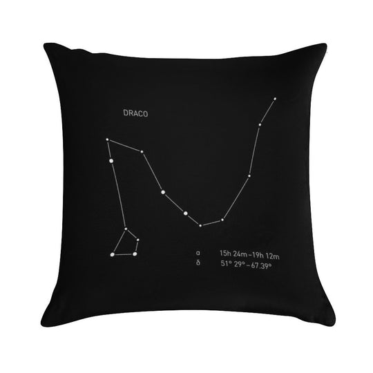 Draco Constellation Soft Skin-Friendly Throw Pillow