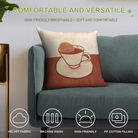 Dip Soft Decorative Cover Throw Pillow