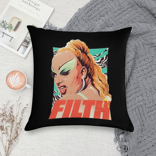 FILTH Soft Ultra-Soft Texture Throw Pillow