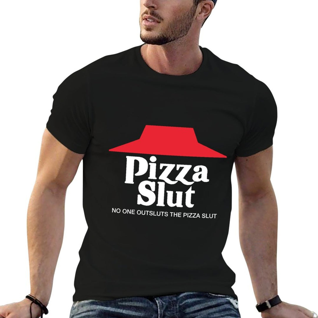 Pizza Slut - No One Outpizzas The Slut - Funny Pizza  Polyester Blend T-Shirt