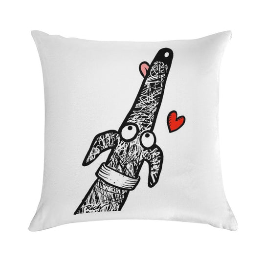 Scribblehound of Love Soft High-Density Material Throw Pillow