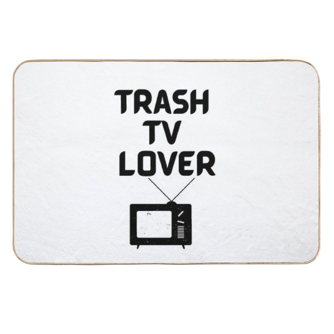 Trash TV Lover  Absorbent Bath Mat
