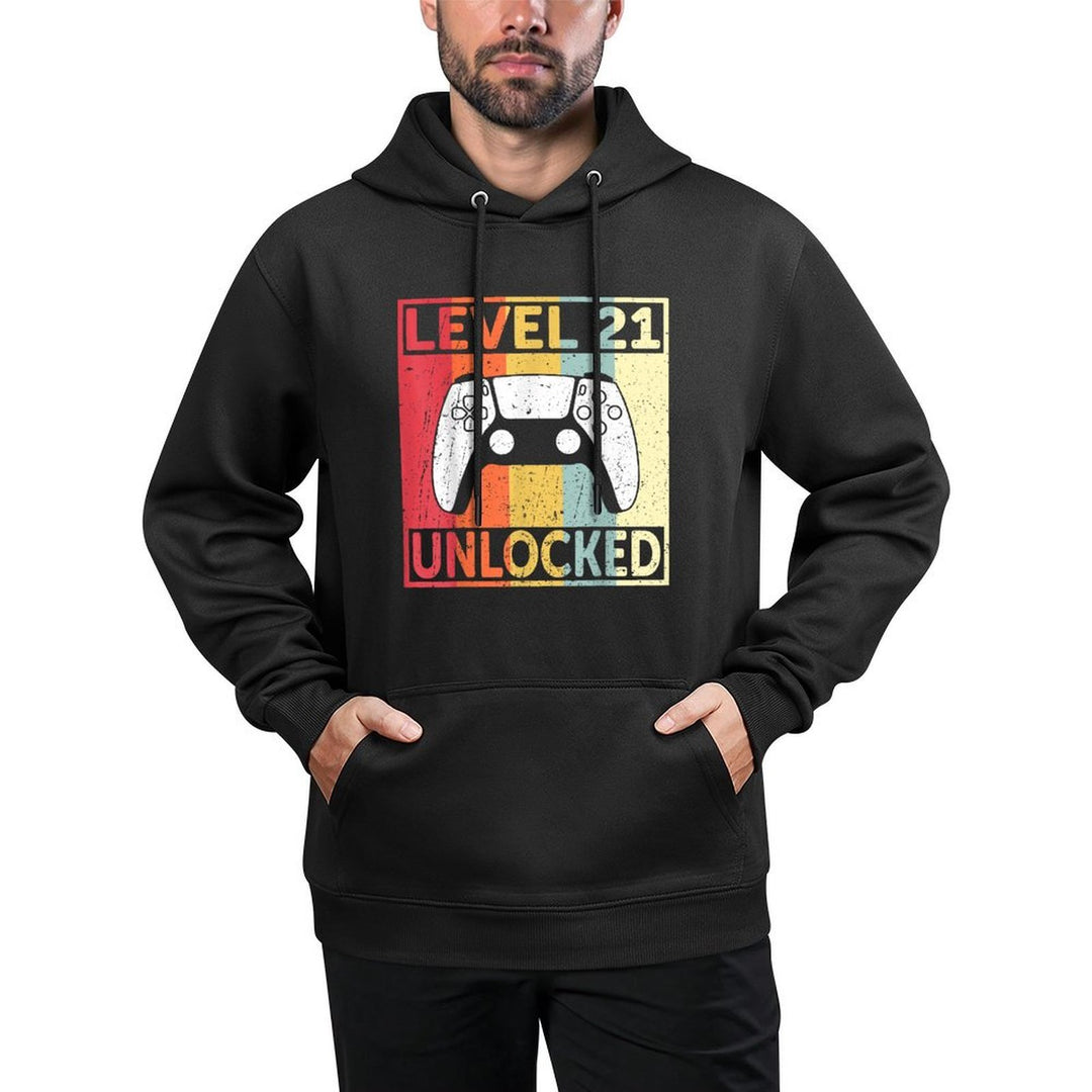 Level 21 Unlocked Funny Video Gamer 21st Birthday Easy Care Hoodie