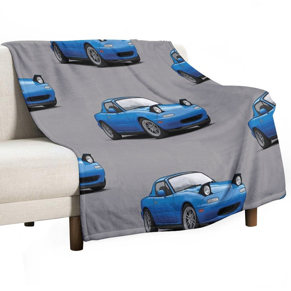 Mx5  Miata NA MK1 Illustration Easy Care Throw Blanket