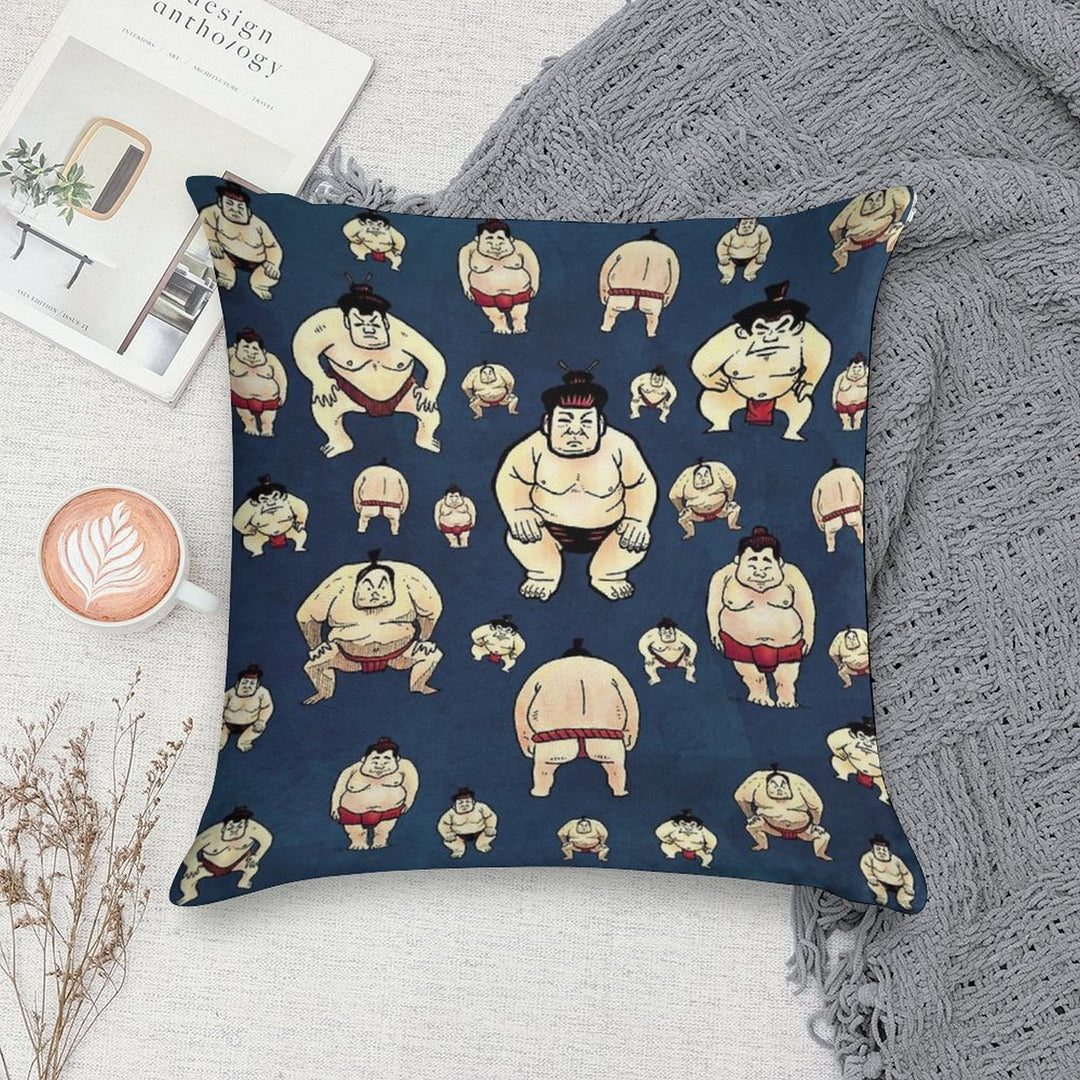 Sumo Time Soft Durable Construction Throw Pillow