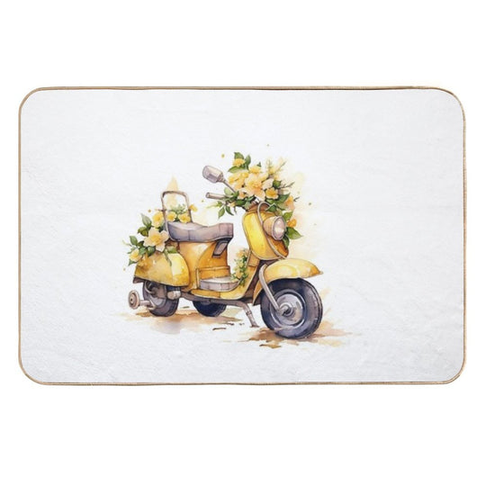 Floural Locomotion III  Eco-Friendly Bath Mat