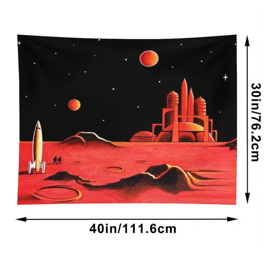 CITY ON MARS Tapestry