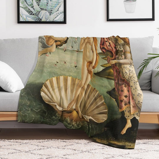 Sandro Botticelli -Birth of Venus Machine-washable Throw Blanket
