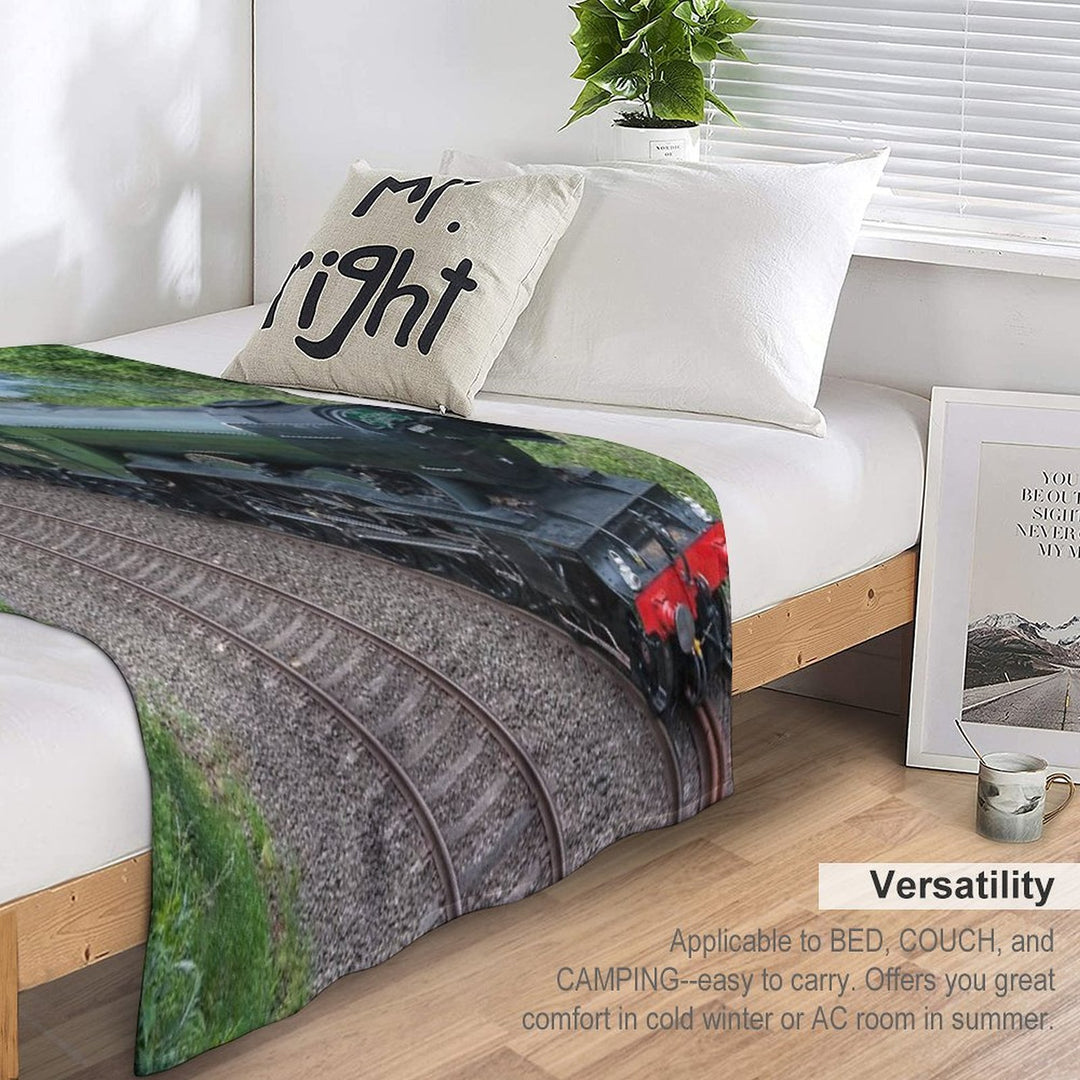 The Flying Scotsman Machine-washable Throw Blanket