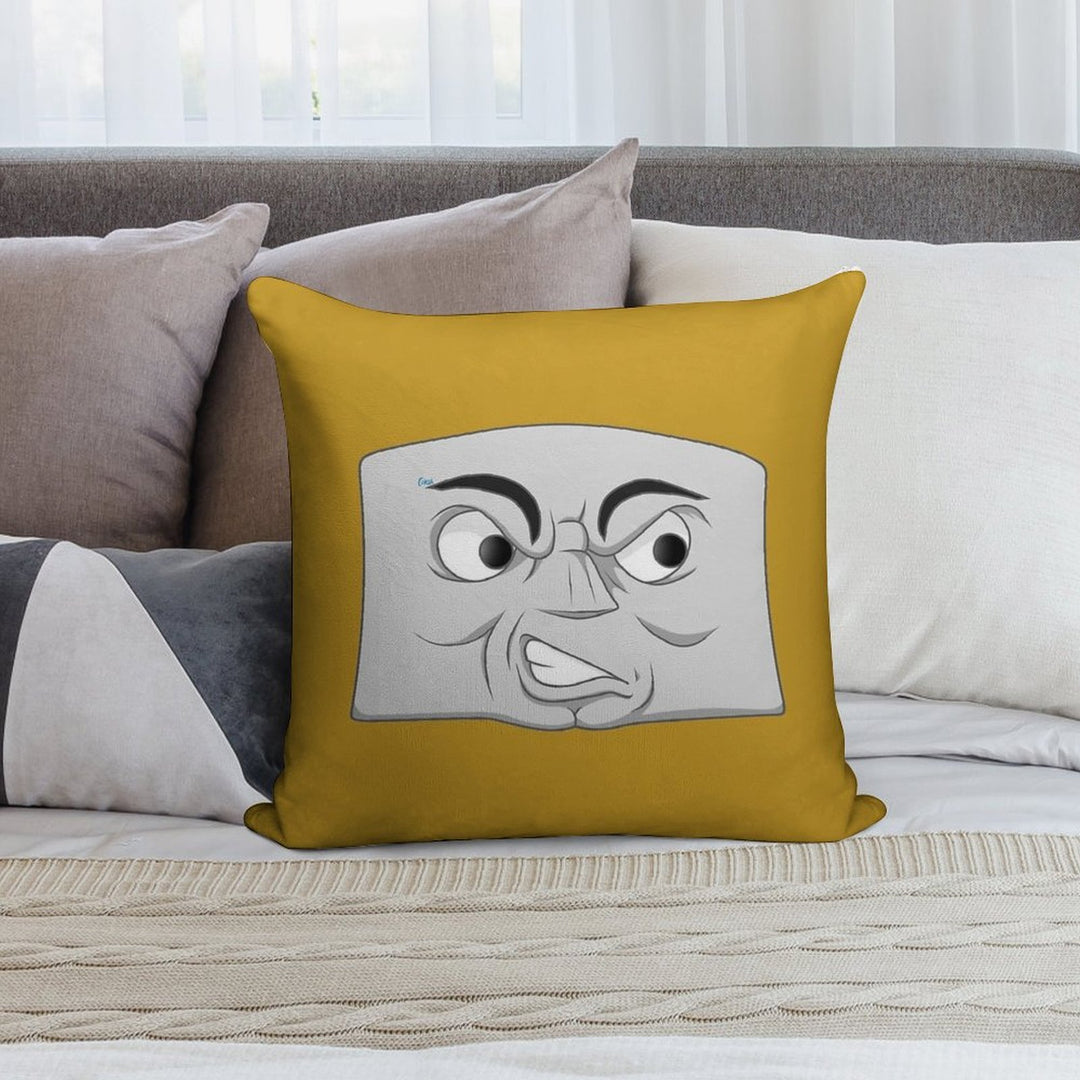 Diesel 10 (angry Face) Soft Ultra-Soft Texture Throw Pillow