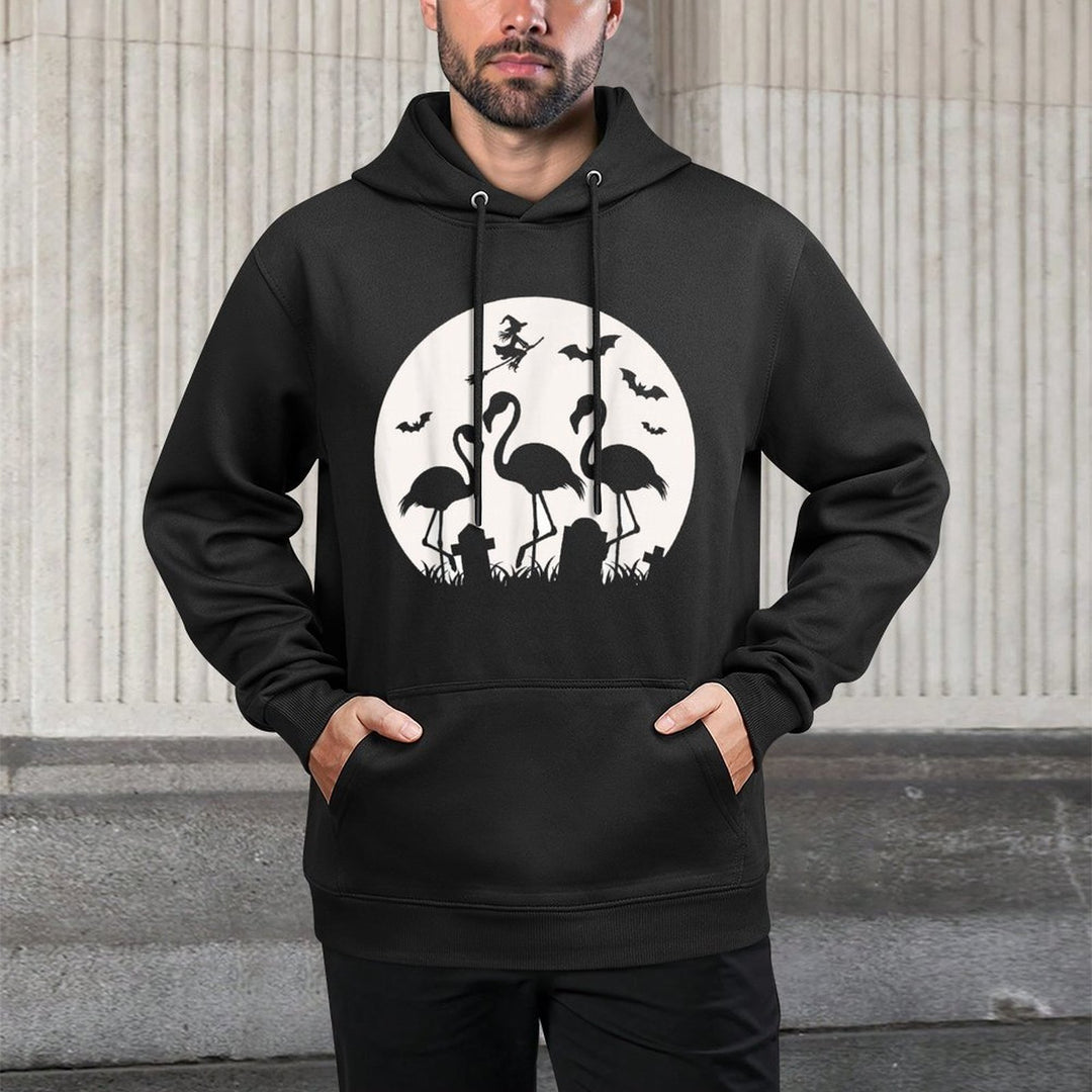 Spooky Flamingos For Halloween Flamingo Women Colorfast Hoodie