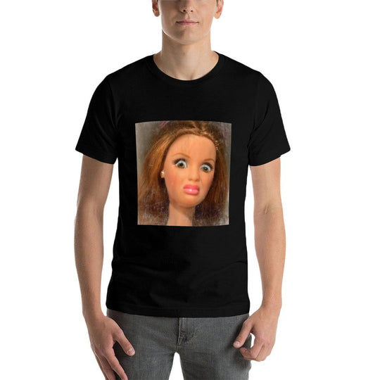 Funny Disgusting Doll Face Meme  Slim-fit Cut T-Shirt