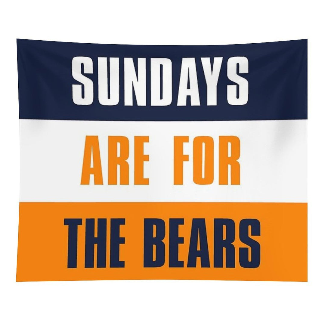 Sundays Are for The Bears, Chicago Bears Tapestry