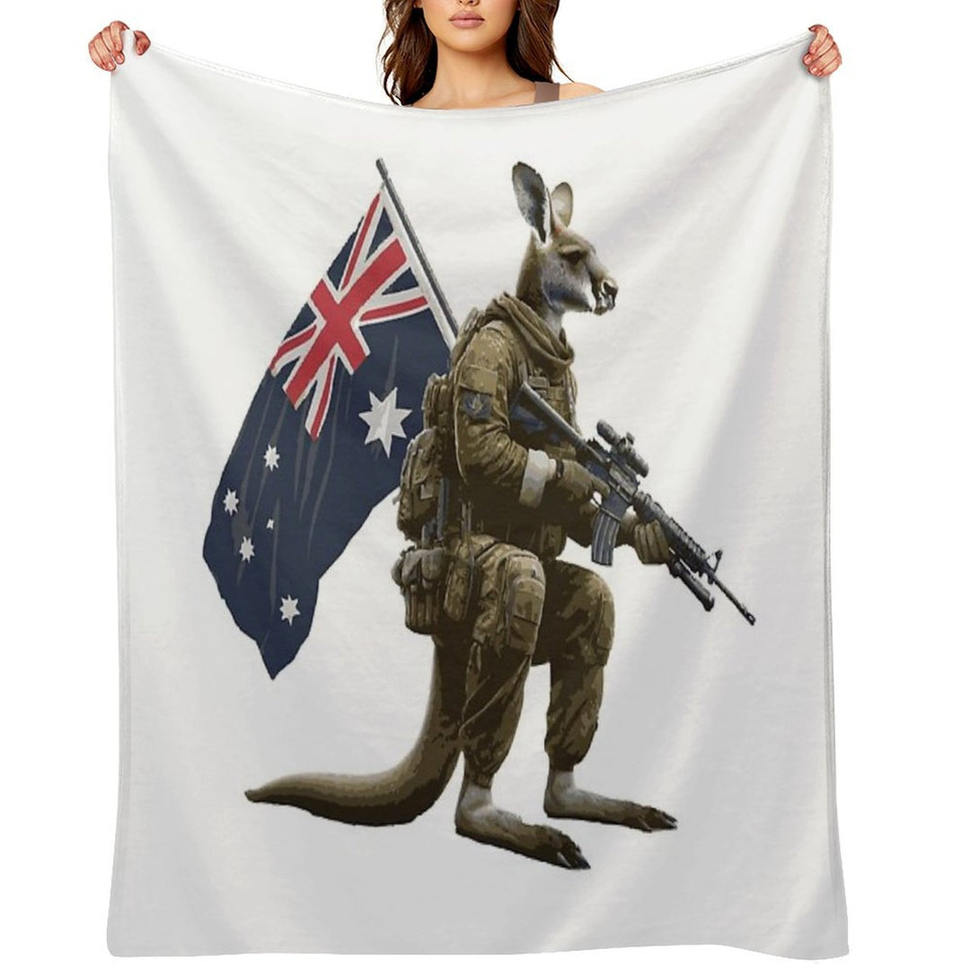 Aussie Army Digger Premium Throw Blanket